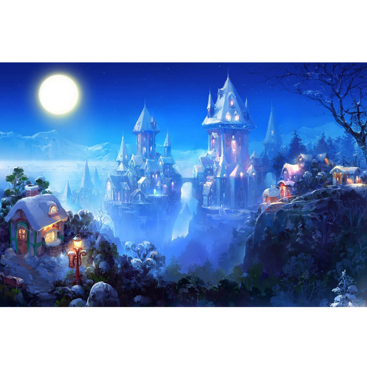 Wooden Jigsaw Puzzle 1000 Piece - Snow Castle
