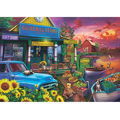 Wooden Jigsaw Puzzle 1000 Piece - Riverbank Cottage