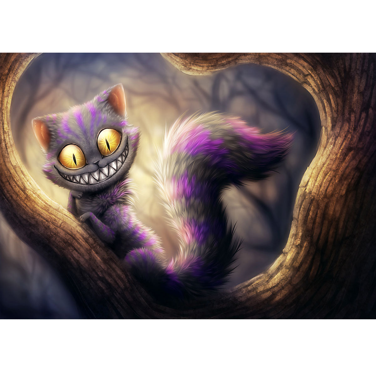 Wooden Jigsaw Puzzle 1000-Piece for Adults – Relaxing Gift Idea & Elegant Home Décor Artwork with Full-Size Poster, Premium Stress Relief Activity - Strange Cat - Artisan Puzzles