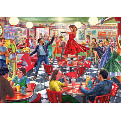 Wooden Jigsaw Puzzle 1000 Piece - Retro Restaurant