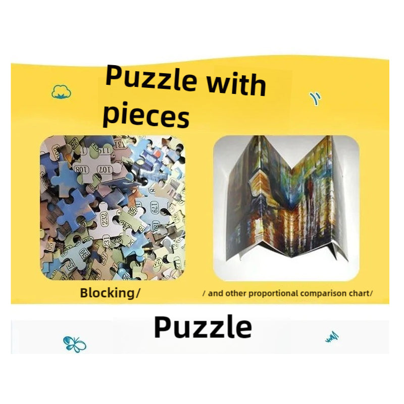 1000-Piece Jigsaw Puzzle for Adults – Relaxing Gift Idea & Elegant Home Décor Artwork with Full-Size Poster, Premium Stress Relief Activity - Seaside Town