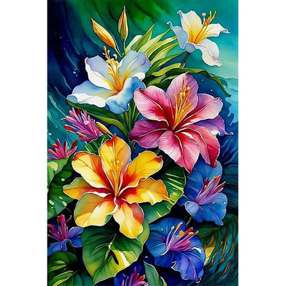 Wooden Jigsaw Puzzle 1000 Piece - A Cluster of Vibrant Flowers