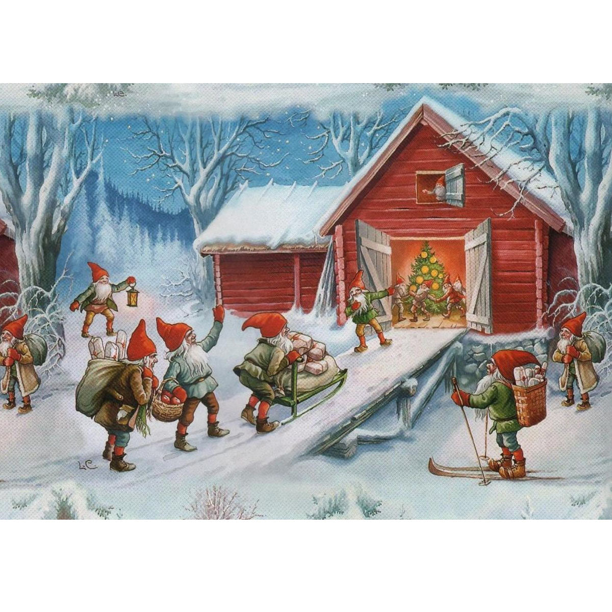 Wooden Jigsaw Puzzle 1000-Piece for Adults – Relaxing Gift Idea & Elegant Home Décor Artwork with Full-Size Poster, Premium Stress Relief Activity - Busy little dwarves - Artisan Puzzles