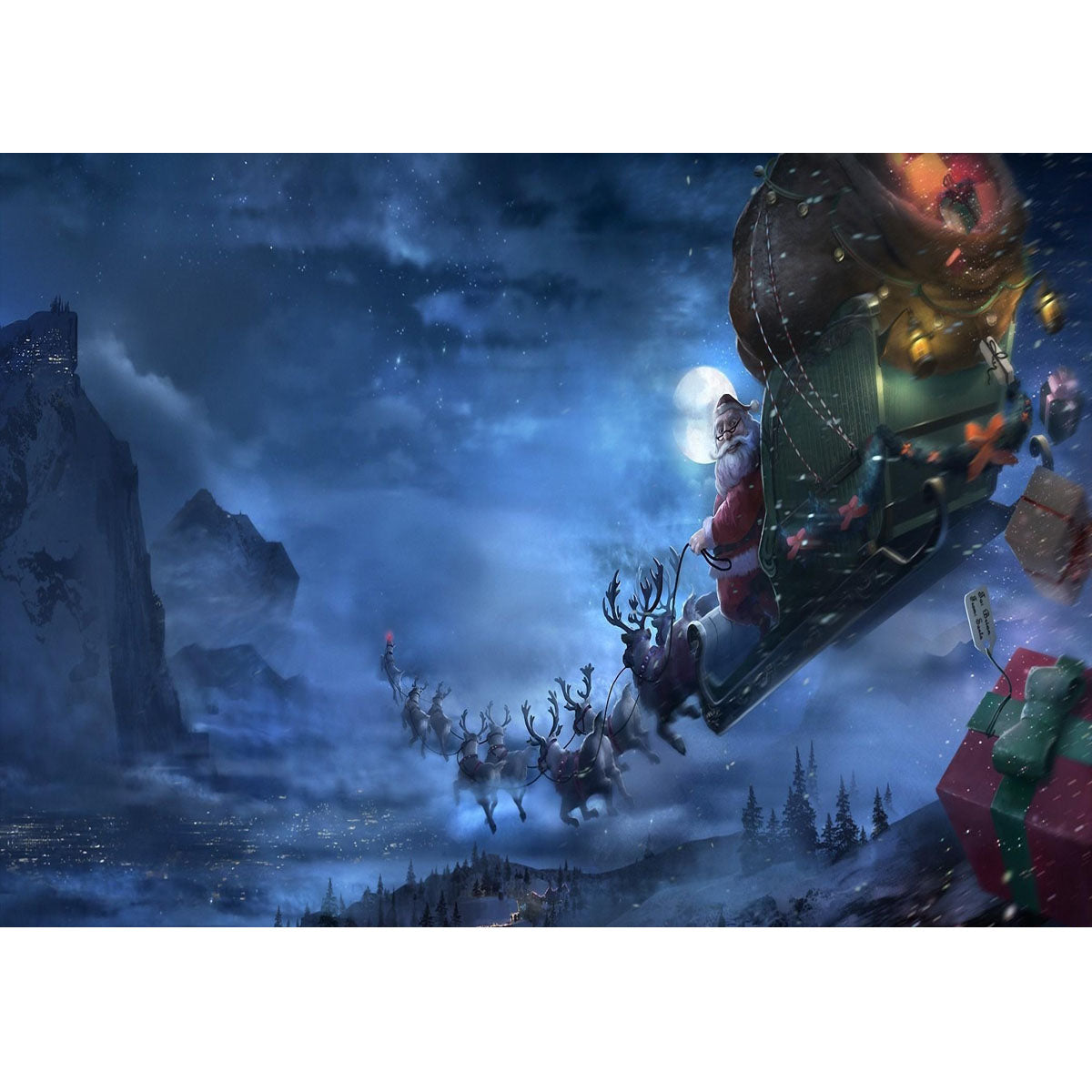 Wooden Jigsaw Puzzle 1000-Piece for Adults – Relaxing Gift Idea & Elegant Home Décor Artwork with Full-Size Poster, Premium Stress Relief Activity - Christmas Gift Delivery - Artisan Puzzles