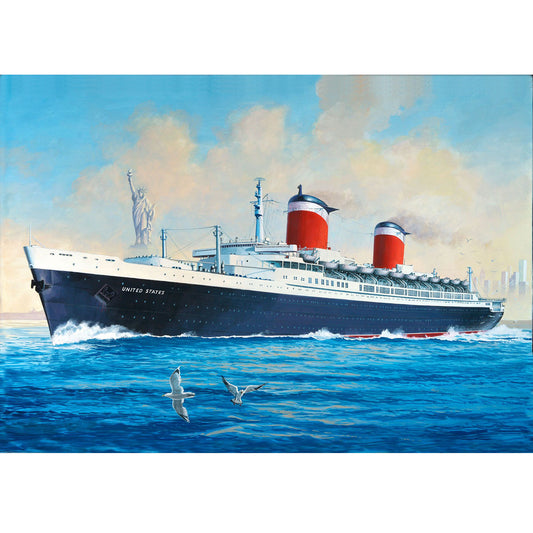 Wooden Jigsaw Puzzle 1000-Piece for Adults – Relaxing Gift Idea & Elegant Home Décor Artwork with Full-Size Poster, Premium Stress Relief Activity - Setting Sail Beneath the Statue of Liberty