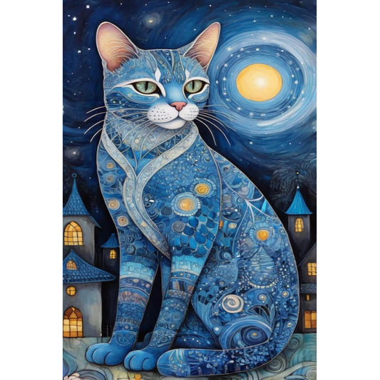 Wooden Jigsaw Puzzle 1000 Piece - Giant Cat