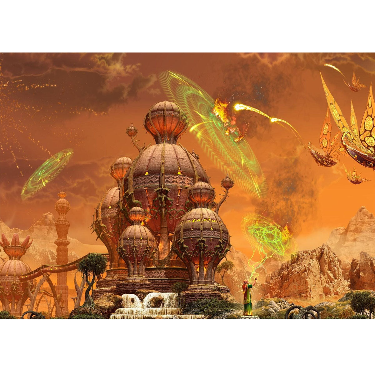 Wooden Jigsaw Puzzle 1000-Piece for Adults – Relaxing Gift Idea & Elegant Home Décor Artwork with Full-Size Poster, Premium Stress Relief Activity - Alien Palace