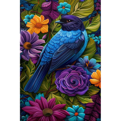 Wooden Jigsaw Puzzle 1000 Piece - A Bird in the Flowerbed
