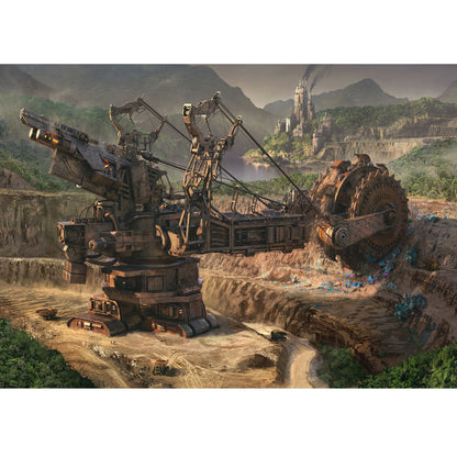 Wooden Jigsaw Puzzle 1000-Piece for Adults – Relaxing Gift Idea & Elegant Home Décor Artwork with Full-Size Poster, Premium Stress Relief Activity - Mining site