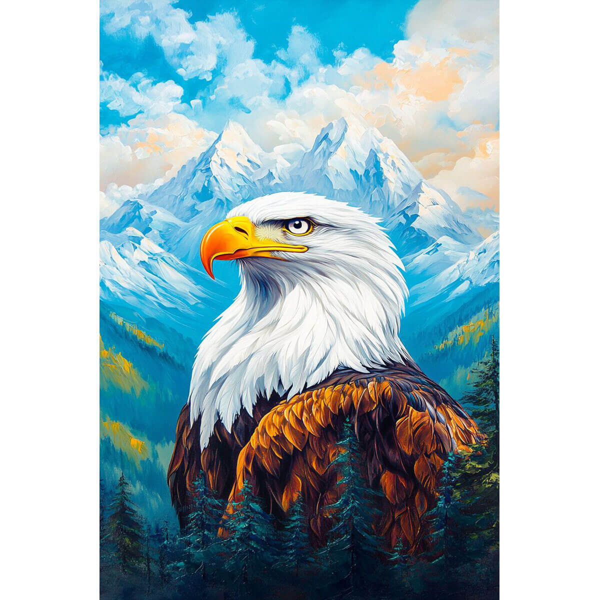 Wooden Jigsaw Puzzle 1000 Piece - The Giant Falcon