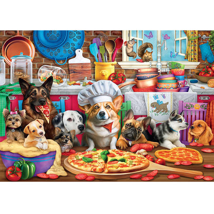 Wooden Jigsaw Puzzle 1000-Piece for Adults – Relaxing Gift Idea & Elegant Home Décor Artwork with Full-Size Poster, Premium Stress Relief Activity - Food Critic