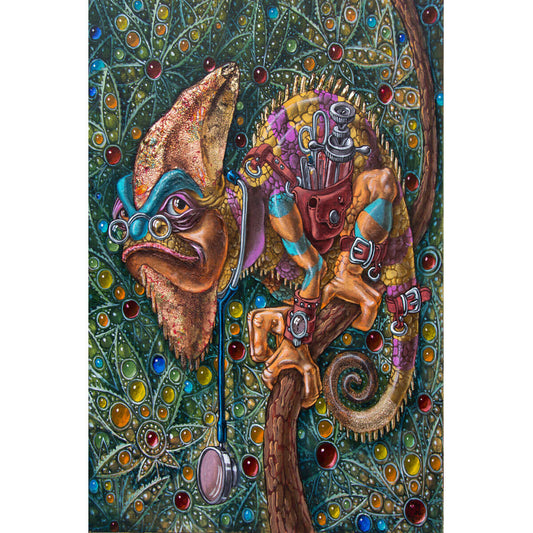 Wooden Jigsaw Puzzle 1000 Piece - Dr. Chameleon