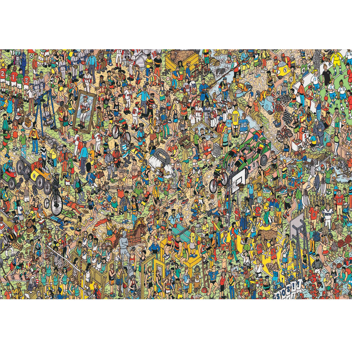 Wooden Jigsaw Puzzle 1000-Piece for Adults – Relaxing Gift Idea & Elegant Home Décor Artwork with Full-Size Poster, Premium Stress Relief Activity - Sports Day