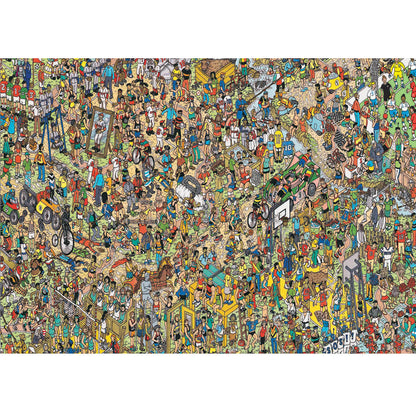 Wooden Jigsaw Puzzle 1000-Piece for Adults – Relaxing Gift Idea & Elegant Home Décor Artwork with Full-Size Poster, Premium Stress Relief Activity - Sports Day