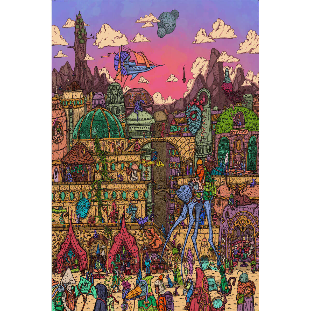 Wooden Jigsaw Puzzle 1000 Piece - Wizard's Castle