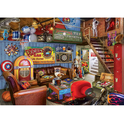 Wooden Jigsaw Puzzle 1000-Piece for Adults – Relaxing Gift Idea & Elegant Home Décor Artwork with Full-Size Poster, Premium Stress Relief Activity - Shelter