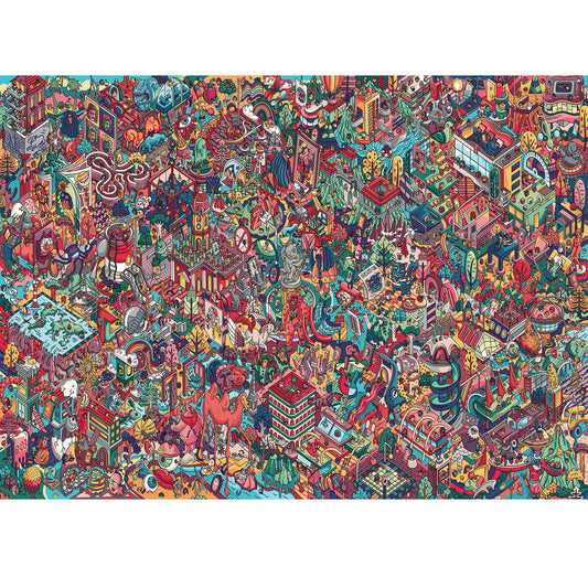 Wooden Jigsaw Puzzle 1000-Piece for Adults – Relaxing Gift Idea & Elegant Home Décor Artwork with Full-Size Poster, Premium Stress Relief Activity - Zootopia