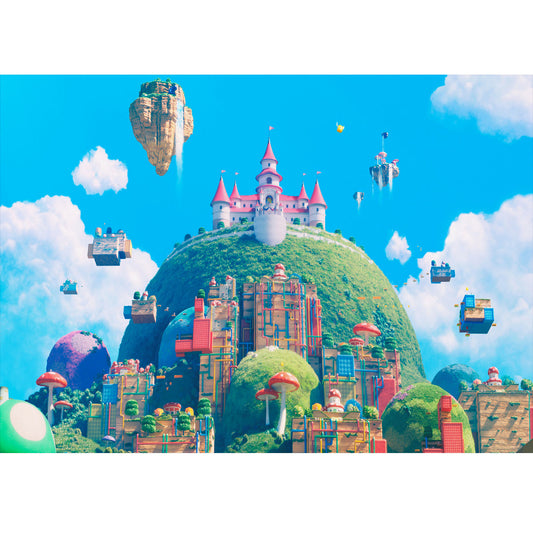 Wooden Jigsaw Puzzle 1000-Piece for Adults – Relaxing Gift Idea & Elegant Home Décor Artwork with Full-Size Poster, Premium Stress Relief Activity - Fantasy Castle