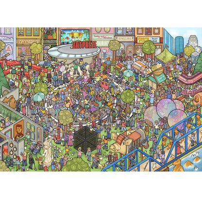 Wooden Jigsaw Puzzle 1000-Piece for Adults – Relaxing Gift Idea & Elegant Home Décor Artwork with Full-Size Poster, Premium Stress Relief Activity - Participate in the Art Awards