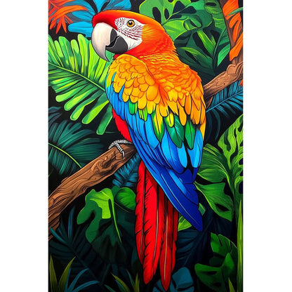 Wooden Jigsaw Puzzle 1000-Piece for Adults – Relaxing Gift Idea & Elegant Home Décor Artwork with Full-Size Poster, Premium Stress Relief Activity - Parrots in the Forest 2