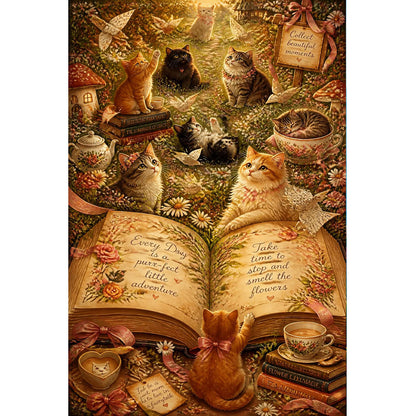 1000-Piece Premium Wooden Jigsaw Puzzle for Adults – Magic Book | Artisan Crafted, Whimsical Shapes & Unique Designs, Best Relaxation Gift