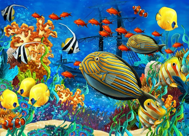 1000-Piece Wooden Jigsaw Puzzle for Adults – Relaxing Gift Idea & Elegant Home Décor Artwork with Full-Size Poster, Premium Stress Relief Activity - Fatty Fish