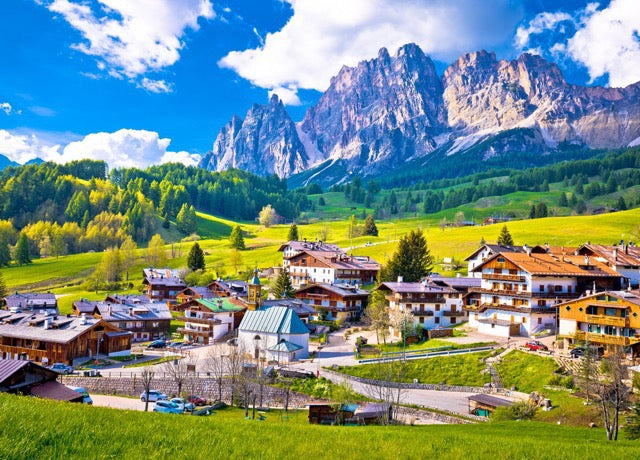 1000-Piece Wooden Jigsaw Puzzle for Adults – Relaxing Gift Idea & Elegant Home Décor Artwork with Full-Size Poster, Premium Stress Relief Activity - Alps Mountain