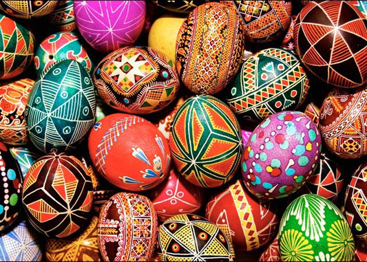 1000-Piece Wooden Jigsaw Puzzle for Adults – Relaxing Gift Idea & Elegant Home Décor Artwork with Full-Size Poster, Premium Stress Relief Activity - Easter Egg-2