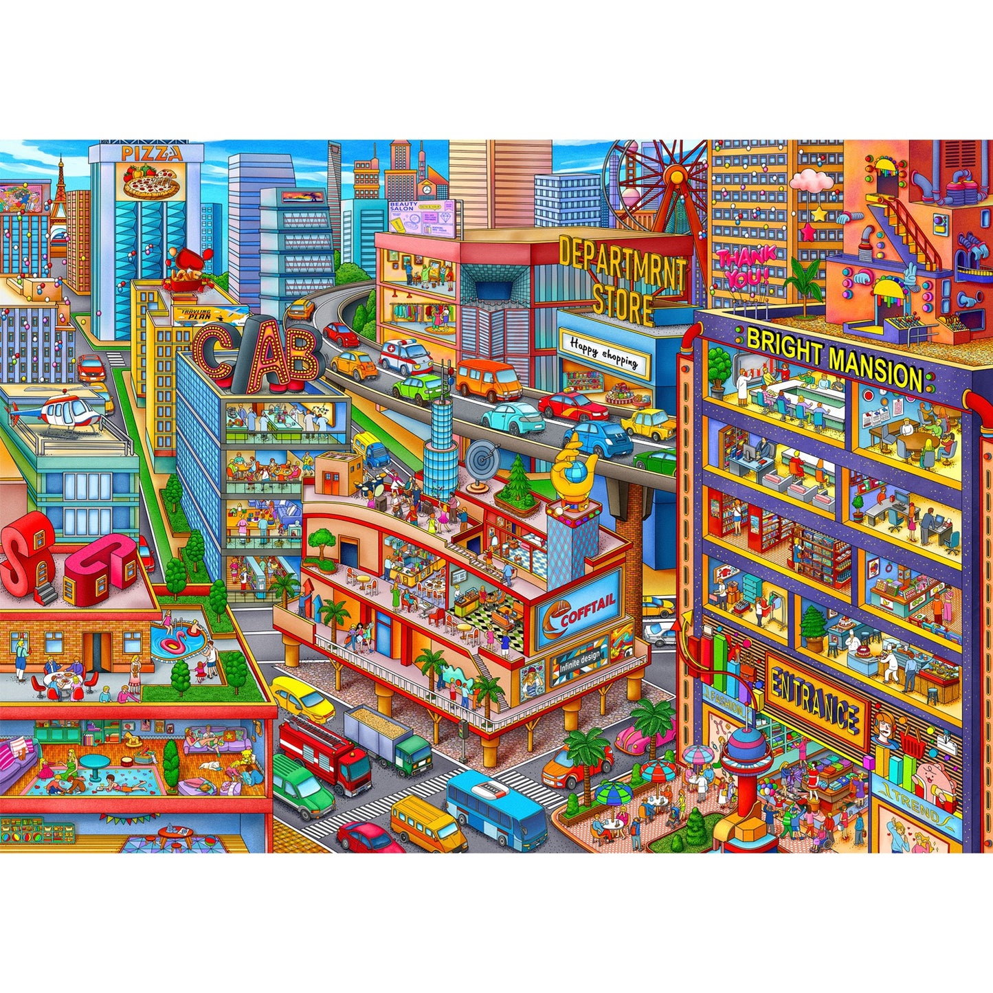 1000-Piece Wooden Jigsaw Puzzle for Adults – Relaxing Gift Idea & Elegant Home Décor Artwork with Full-Size Poster, Premium Stress Relief Activity - Commerce Center