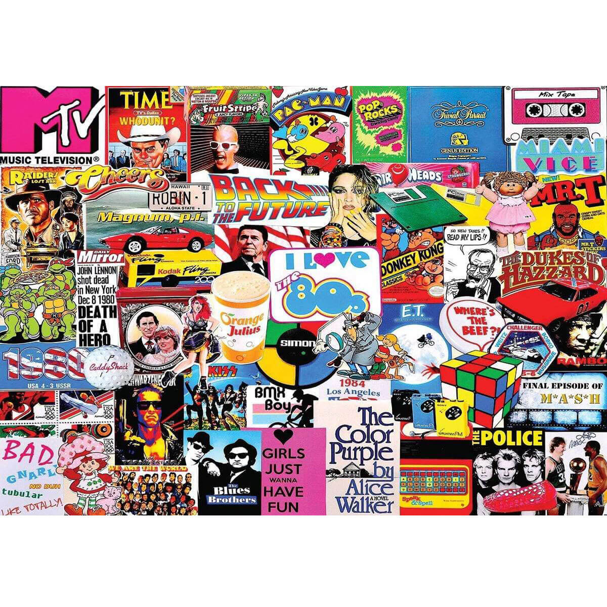 Wooden Jigsaw Puzzle 1000 Piece - The 1980s
