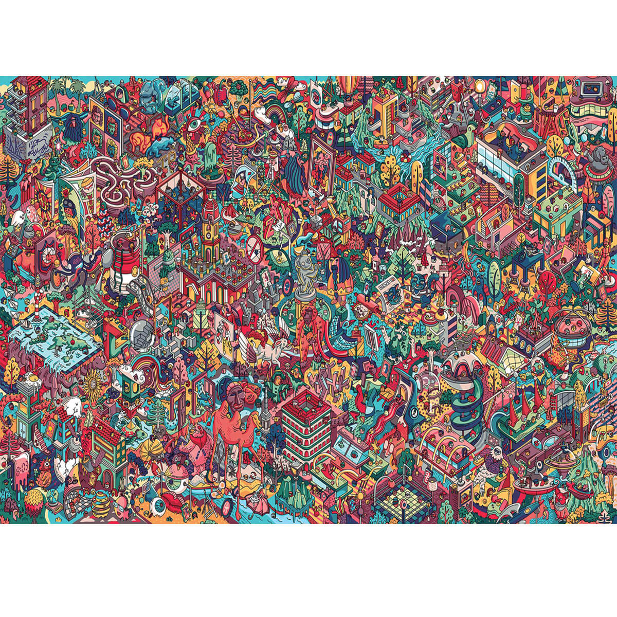 Wooden Jigsaw Puzzle 1000-Piece for Adults – Relaxing Gift Idea & Elegant Home Décor Artwork with Full-Size Poster, Premium Stress Relief Activity - Zootopia