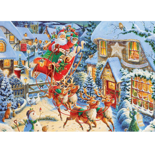 Wooden Jigsaw Puzzle 1000-Piece for Adults – Relaxing Gift Idea & Elegant Home Décor Artwork with Full-Size Poster, Premium Stress Relief Activity - Christmas Gift Delivery 3 - Artisan Puzzles