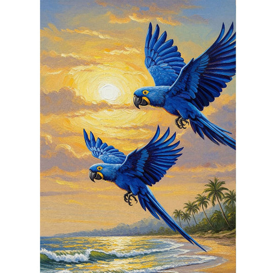 1000-Piece Premium Wooden Jigsaw Puzzle for Adults – The Parrot by the Sea | Artisan Crafted, Whimsical Shapes & Unique Designs, Best Relaxation Gift