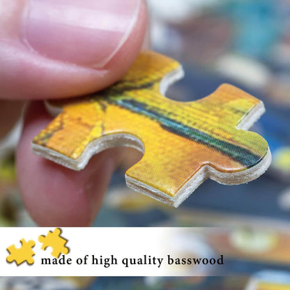 1000-Piece Premium Wooden Jigsaw Puzzle for Adults – Tooty | Artisan Crafted, Whimsical Shapes & Unique Designs, Best Relaxation Gift