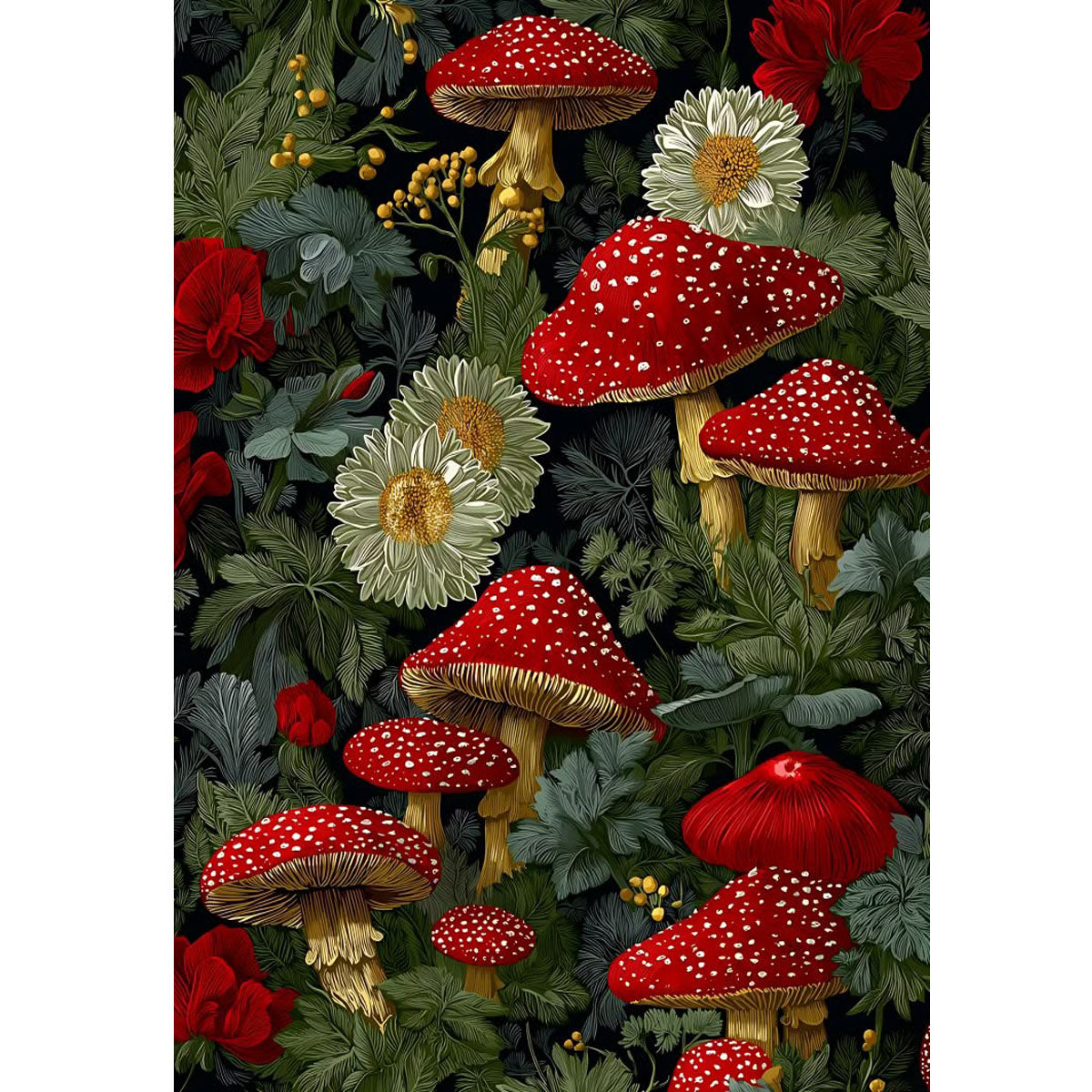 1000-Piece Premium Wooden Jigsaw Puzzle for Adults – Forest Mushroom | Artisan Crafted, Whimsical Shapes & Unique Designs, Best Relaxation Gift