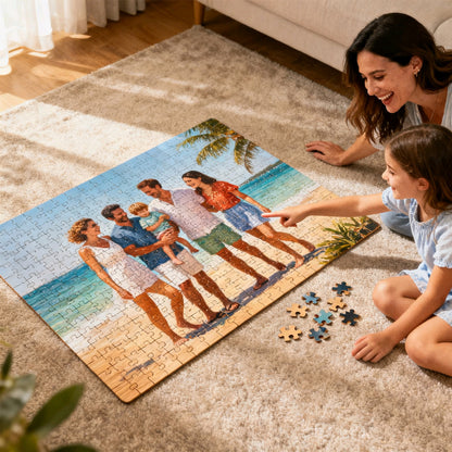 Custom Wooden Jigsaw Puzzle 1000 Pieces | Handcrafted & Personalized Gifts for Adults & Kids - Artisan Puzzles