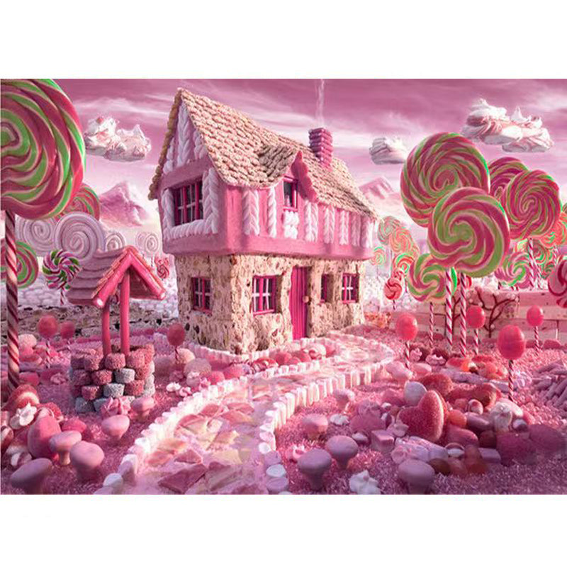 500-Piece Cardboard Jigsaw Puzzle for Adults – Relaxing Gift Idea & Elegant Home Décor Artwork with Full-Size Poster, Premium Stress Relief Activity - Candy House