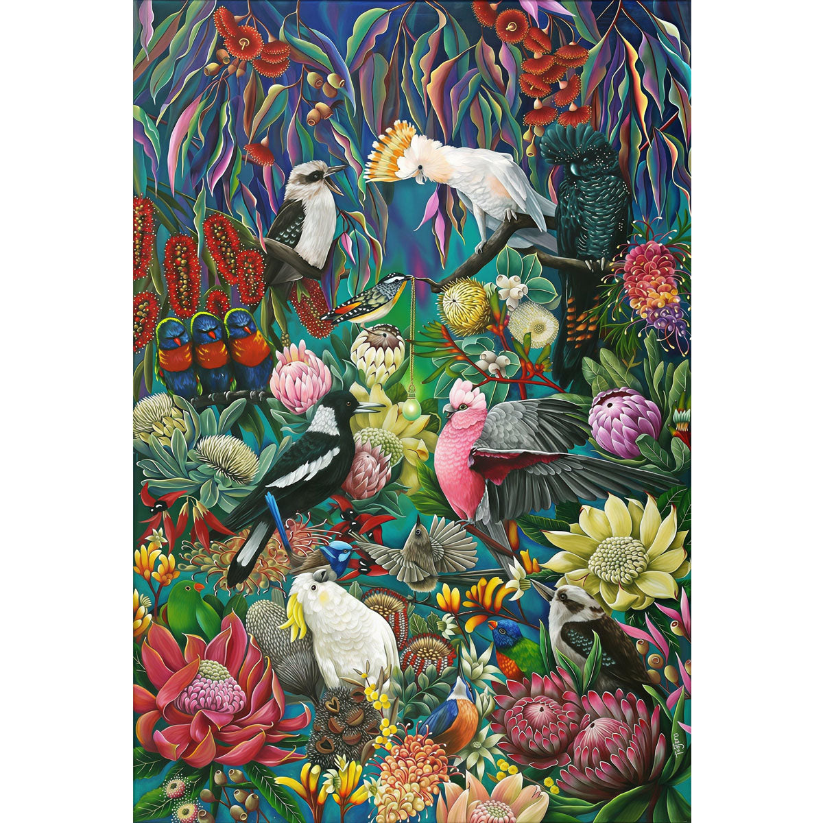1000-Piece Premium Wooden Jigsaw Puzzle for Adults – Australian Wildlife and Flora | Artisan Crafted, Whimsical Shapes & Unique Designs, Best Relaxation Gift
