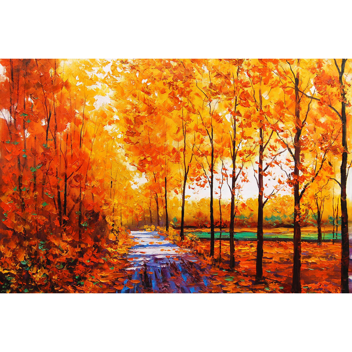 1000-Piece Premium Wooden Jigsaw Puzzle for Adults – Autumn Forest Path | Artisan Crafted, Whimsical Shapes & Unique Designs, Best Relaxation Gift