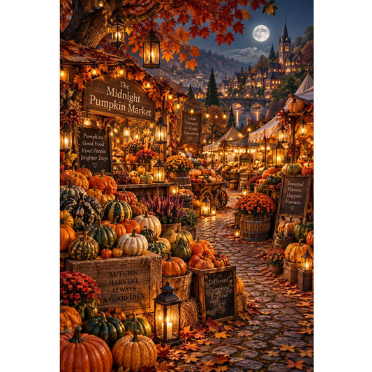 1000-Piece Premium Wooden Jigsaw Puzzle for Adults – Autumn Town | Artisan Crafted, Whimsical Shapes & Unique Designs, Best Relaxation Gift