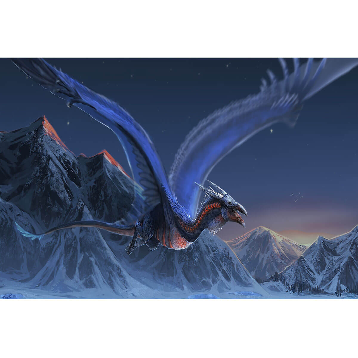 Wooden Jigsaw Puzzle 1000 Piece - Azure Wyrm