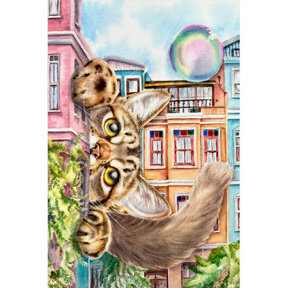 Wooden Jigsaw Puzzle 1000 Piece - Balat cat