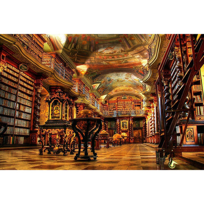 Wooden Jigsaw Puzzle 1000 Piece - Baroque Library Interior
