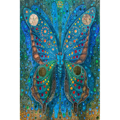 Wooden Jigsaw Puzzle 1000 Piece - Blue Butterfly