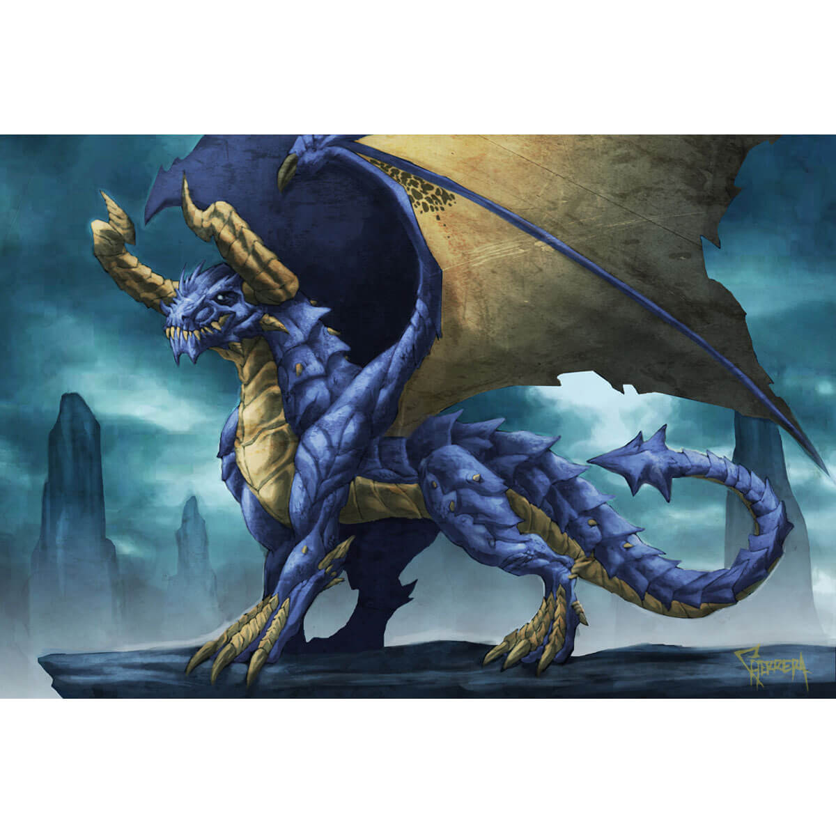 Wooden Jigsaw Puzzle 1000 Piece - Blue Dragon
