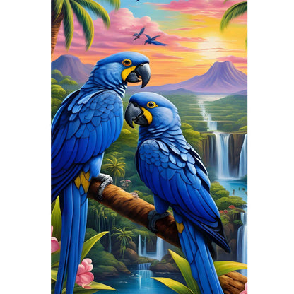 Wooden Jigsaw Puzzle 1000 Piece - Blue Parrot