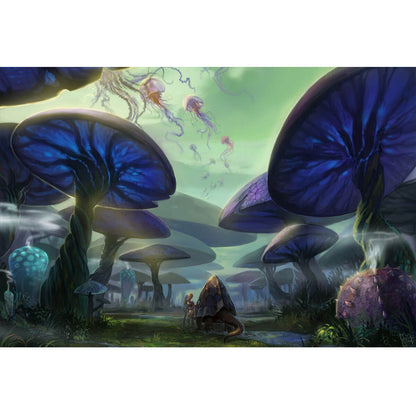 Wooden Jigsaw Puzzle 1000 Piece - Blue Shrooms