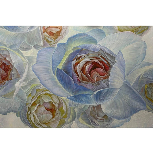 Wooden Jigsaw Puzzle 1000 Piece - Blue Roses