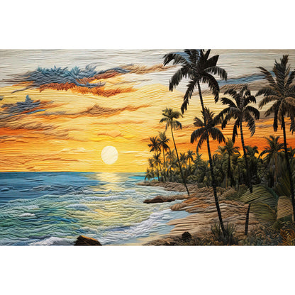 1000-Piece Premium Wooden Jigsaw Puzzle for Adults – Calm Tropical Shore | Artisan Crafted, Whimsical Shapes & Unique Designs, Best Relaxation Gift