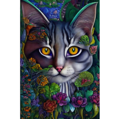 Wooden Jigsaw Puzzle 1000 Piece - Cat-Kérimée Garden